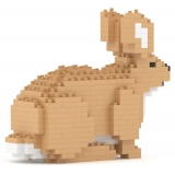 Jekca - Rabbit 02 - Big - Lego - Scultura - Costruzione - 4D - Animali di Mattoncini - Toys