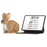 Jekca - Rabbit 02 - Big - Lego - Scultura - Costruzione - 4D - Animali di Mattoncini - Toys