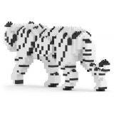 Jekca - White Tiger 01 - Big - Lego - Sculpture - Construction - 4D - Brick Animals - Toys