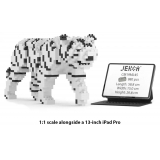 Jekca - White Tiger 01 - Big - Lego - Sculpture - Construction - 4D - Brick Animals - Toys