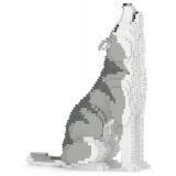 Jekca - Wolf 01 - Big - Lego - Sculpture - Construction - 4D - Brick Animals - Toys