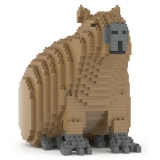 Jekca - Capybara 01 - Big - Lego - Sculpture - Construction - 4D - Brick Animals - Toys