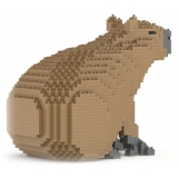 Jekca - Capybara 01 - Big - Lego - Sculpture - Construction - 4D - Brick Animals - Toys