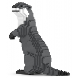 Jekca - Asian Small-Clawed Otter 01 - Big - Lego - Scultura - Costruzione - 4D - Animali di Mattoncini - Toys