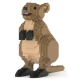 Jekca - Quokka 01 - Big - Lego - Scultura - Costruzione - 4D - Animali di Mattoncini - Toys