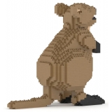 Jekca - Quokka 01 - Big - Lego - Scultura - Costruzione - 4D - Animali di Mattoncini - Toys