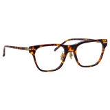 Linda Farrow - Cove D-Frame Optical Glasses in Tortoiseshell (Asian Fit) - LF81AC2OPT - Linda Farrow