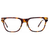 Linda Farrow - Cove D-Frame Optical Glasses in Tortoiseshell (Asian Fit) - LF81AC2OPT - Linda Farrow