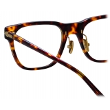 Linda Farrow - Cove D-Frame Optical Glasses in Tortoiseshell (Asian Fit) - LF81AC2OPT - Linda Farrow