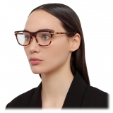 Linda Farrow - Cove D-Frame Optical Glasses in Tortoiseshell (Asian Fit) - LF81AC2OPT - Linda Farrow