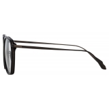 Linda Farrow - Danilo Angular Optical Glasses in Matt Nickel - Linda Farrow Eyewear