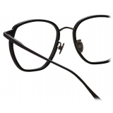 Linda Farrow - Danilo Angular Optical Glasses in Matt Nickel - Linda Farrow Eyewear