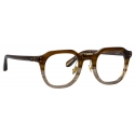 Linda Farrow - Fletcher Angular Optical Glasses in Caramel Horn - LFL1103C16OPT - Linda Farrow Eyewear