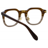 Linda Farrow - Fletcher Angular Optical Glasses in Caramel Horn - LFL1103C16OPT - Linda Farrow Eyewear