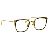 Linda Farrow - Hans Square Optical Glasses in Yellow Gold - LFL1485C1OPT - Linda Farrow Eyewear