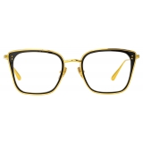 Linda Farrow - Hans Square Optical Glasses in Yellow Gold - LFL1485C1OPT - Linda Farrow Eyewear