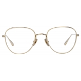 Linda Farrow - Hardy Oval Optical Glasses in Light Gold - LFL1503C6OPT - Linda Farrow Eyewear