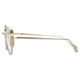 Linda Farrow - Hardy Oval Optical Glasses in Light Gold - LFL1503C6OPT - Linda Farrow Eyewear