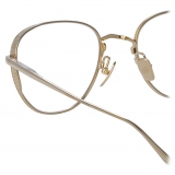 Linda Farrow - Hardy Oval Optical Glasses in Light Gold - LFL1503C6OPT - Linda Farrow Eyewear