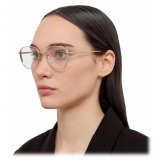 Linda Farrow - Hardy Oval Optical Glasses in Light Gold - LFL1503C6OPT - Linda Farrow Eyewear