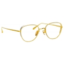 Linda Farrow - Hardy Oval Optical Glasses in Yellow Gold - LFL1503C4OPT - Linda Farrow Eyewear