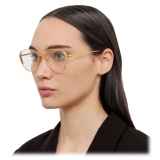 Linda Farrow - Occhiali da Vista Hardy Ovali in Oro Giallo - LFL1503C4OPT - Linda Farrow Eyewear