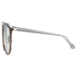 Linda Farrow - Kings Oversized Optical Glasses in Grey Horn - LFL747C38OPT - Linda Farrow Eyewear