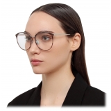 Linda Farrow - Kings Oversized Optical Glasses in Grey Horn - LFL747C38OPT - Linda Farrow Eyewear