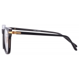 Linda Farrow - Occhiali da Vista Portico D-Frame in Nero (Asian Fit) - LF68AC1OPT - Linda Farrow Eyewear