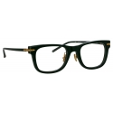 Linda Farrow - Occhiali da Vista Portico D-Frame in Verde Foresta (Asian Fit) - Linda Farrow Eyewear