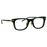 Linda Farrow - Occhiali da Vista Portico D-Frame in Verde Foresta (Asian Fit) - Linda Farrow Eyewear