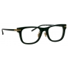 Linda Farrow - Portico D-Frame Optical Glasses in Forest Green (Asian Fit) - Linda Farrow Eyewear