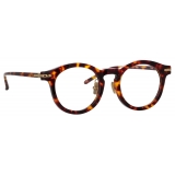 Linda Farrow - Occhiali da Vista Parler Ovale in Tartaruga (Asian Fit) - Linda Farrow Eyewear