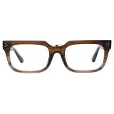 Linda Farrow - Occhiali da Vista Yoan Angolare in Corno Caramello - LFL1482C2OPT - Linda Farrow Eyewear