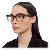 Linda Farrow - Occhiali da Vista Yoan Angolare in Corno Caramello - LFL1482C2OPT - Linda Farrow Eyewear