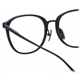 Linda Farrow - Occhiali da Vista Park D-Frame in Nero e Nichel Opaco - LFL1483C2OPT - Linda Farrow Eyewear