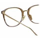 Linda Farrow - Occhiali da Vista Park D-Frame in Corno Caramello - LFL1483C3OPT - Linda Farrow Eyewear