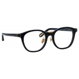 Linda Farrow - Powell D-Frame Optical Glasses in Black - LFL1480C1OPT - Linda Farrow Eyewear