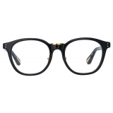 Linda Farrow - Powell D-Frame Optical Glasses in Black - LFL1480C1OPT - Linda Farrow Eyewear