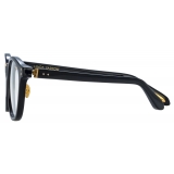 Linda Farrow - Powell D-Frame Optical Glasses in Black - LFL1480C1OPT - Linda Farrow Eyewear