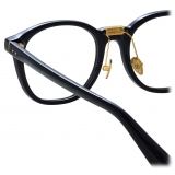 Linda Farrow - Powell D-Frame Optical Glasses in Black - LFL1480C1OPT - Linda Farrow Eyewear