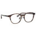 Linda Farrow - Occhiali da Vista Powell D-Frame in Corno Grigio - LFL1480C3OPT - Linda Farrow Eyewear