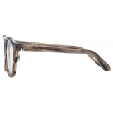 Linda Farrow - Occhiali da Vista Powell D-Frame in Corno Grigio - LFL1480C3OPT - Linda Farrow Eyewear