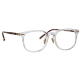 Linda Farrow - Sullivan D-Frame Optical Glasses in Clear (Asian Fit) - Linda Farrow Eyewear