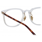 Linda Farrow - Sullivan D-Frame Optical Glasses in Clear (Asian Fit) - Linda Farrow Eyewear