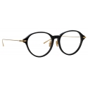 Linda Farrow - Pearce Oval Optical Glasses in Black (Asian Fit) - Linda Farrow Eyewear