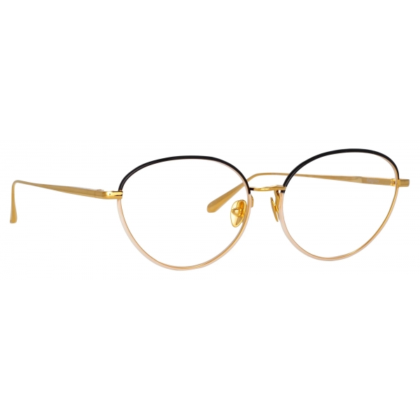 Linda Farrow - Occhiali da Vista Regina Cat Eye in Oro Giallo - Linda Farrow Eyewear