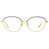 Linda Farrow - Occhiali da Vista Regina Cat Eye in Oro Giallo - Linda Farrow Eyewear