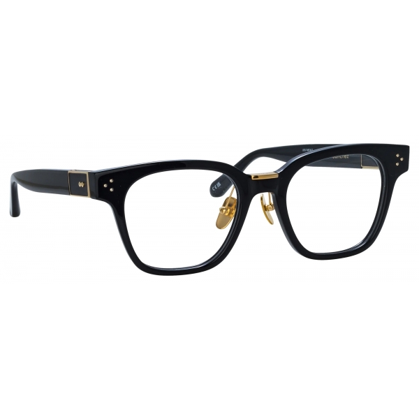 Linda Farrow - Sanchez D-Frame Optical Glasses in Black (Asian Fit) - LFL1481AC1OPT - Linda Farrow