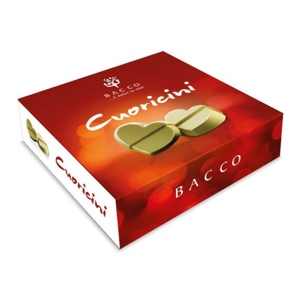 Bacco - Tipicità al Pistacchio - Cuoricini - Pistachio Chocolate Pralines - Sicilian Chocolates - Artisan Chocolate - 55 g